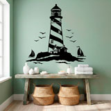 Stickers muraux: Phare et Voiliers 7