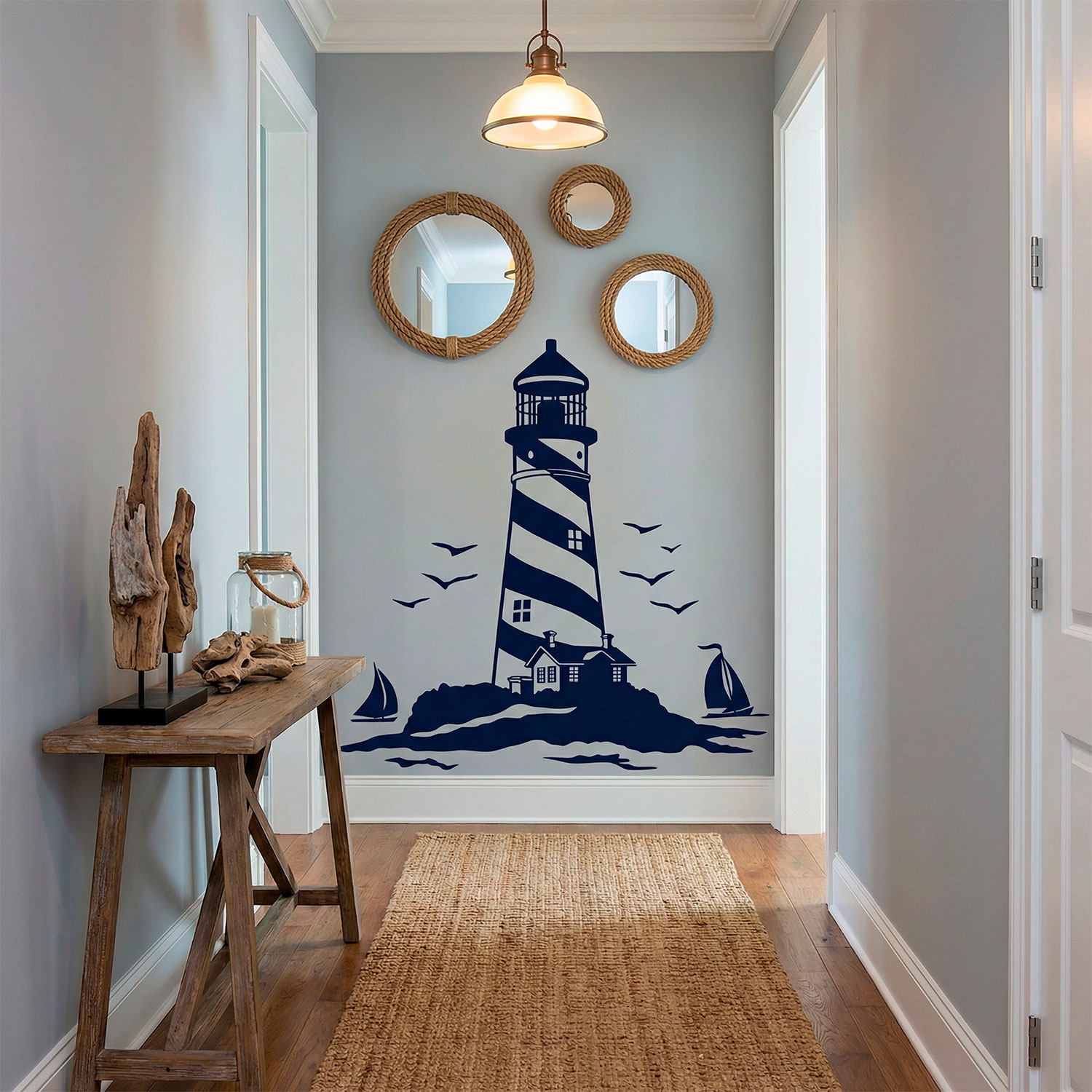 Stickers muraux: Phare et Voiliers