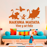 Stickers pour enfants: Hakuna Matata Vivre et être Heureux 2