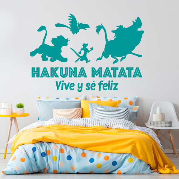 Stickers pour enfants: Hakuna Matata Vivre et être Heureux