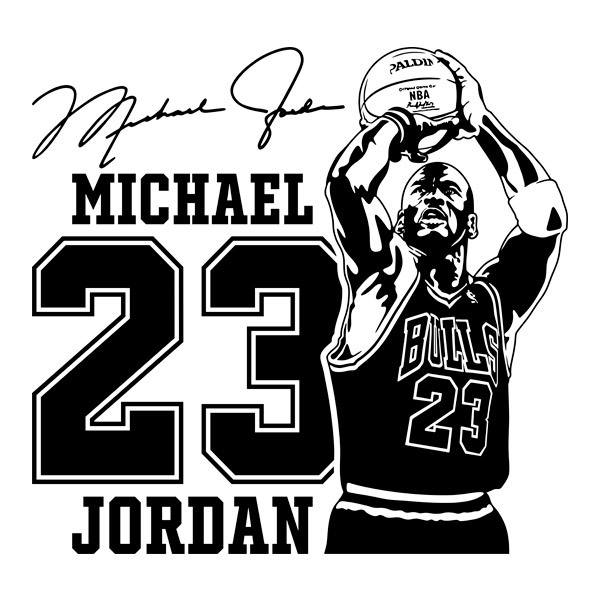 Stickers muraux: Michael Jordan 23