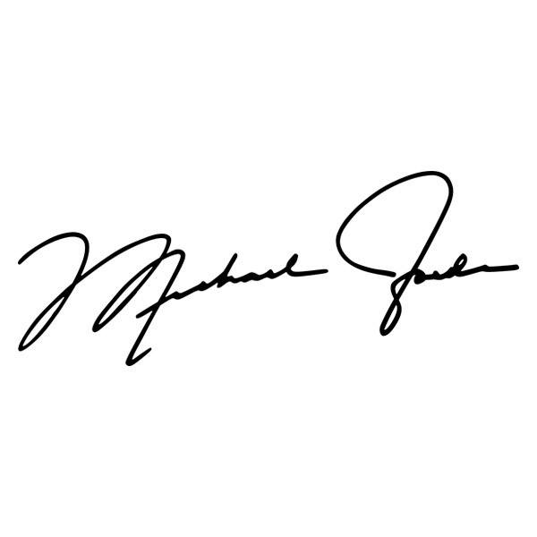 Stickers muraux: Autographe de Michael Jordan