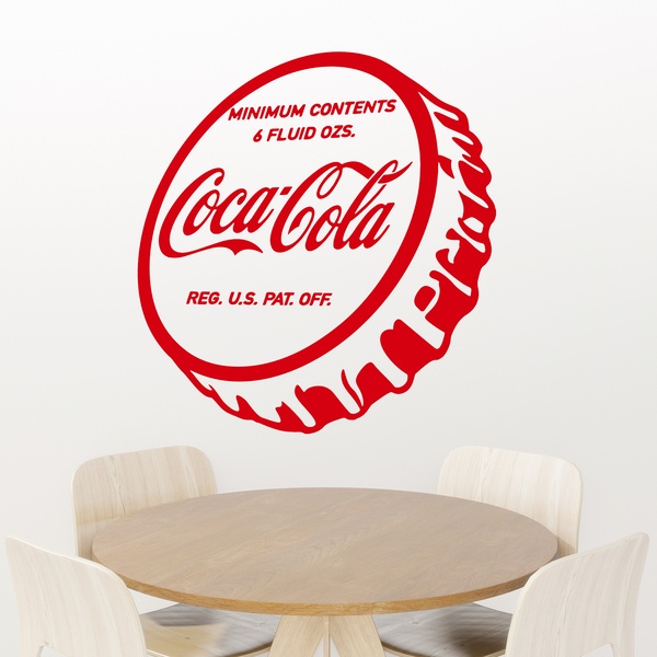 Stickers muraux: Assiette Coca Cola