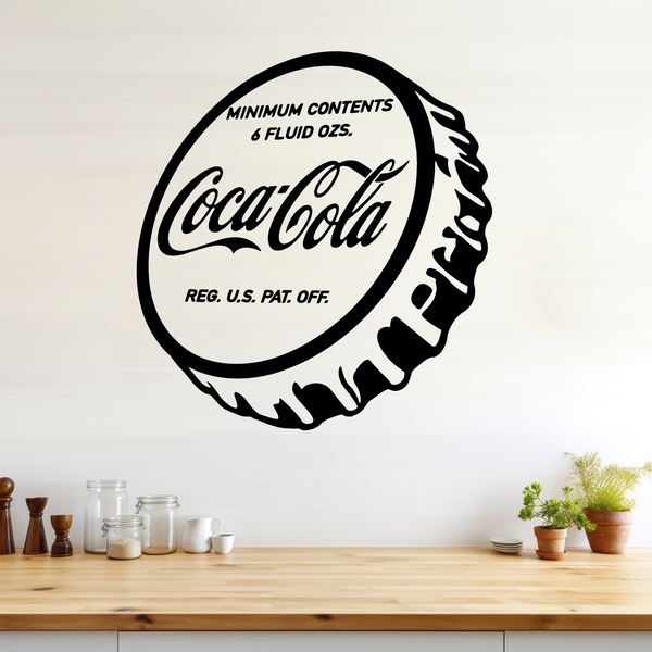 Stickers muraux: Assiette Coca Cola