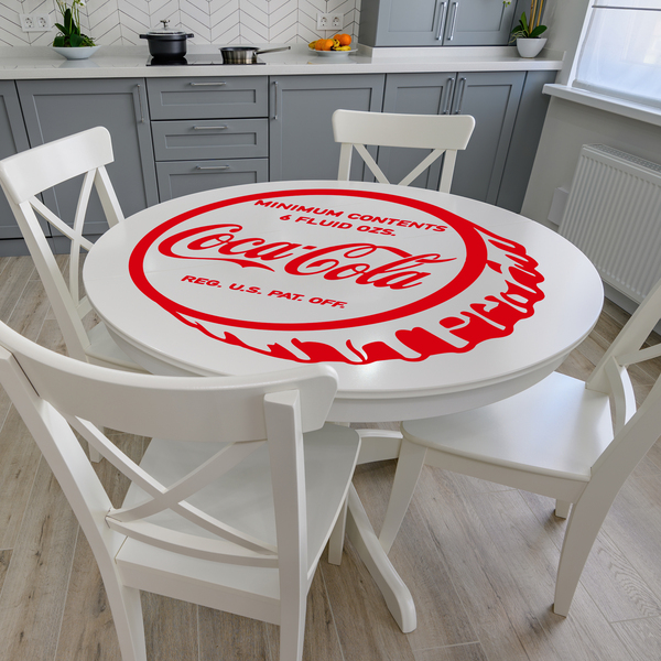 Stickers muraux: Assiette Coca Cola