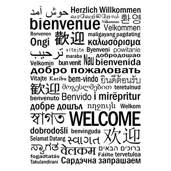 Stickers muraux: Bienvenue à Langues II