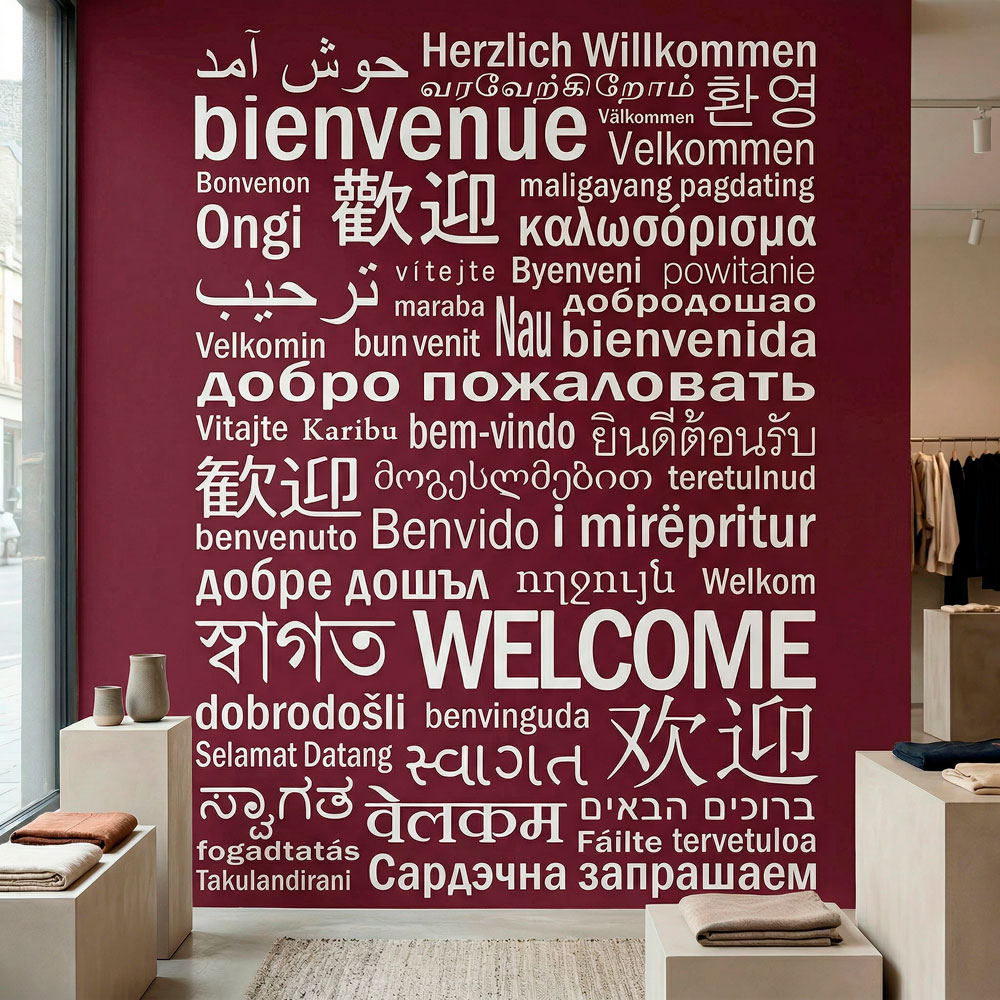 Stickers muraux: Bienvenue &agrave; Langues II