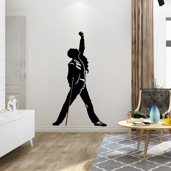 Stickers muraux: Silhouette de Freddie Mercury