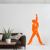 Stickers muraux: Silhouette de Freddie Mercury 3