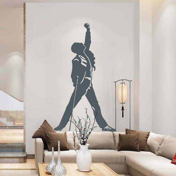 Stickers muraux: Silhouette de Freddie Mercury