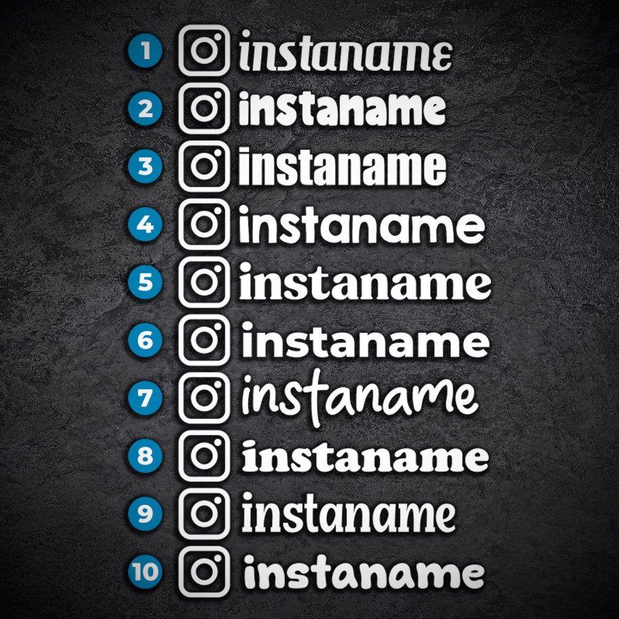 Autocollants: Instagram personnalisé