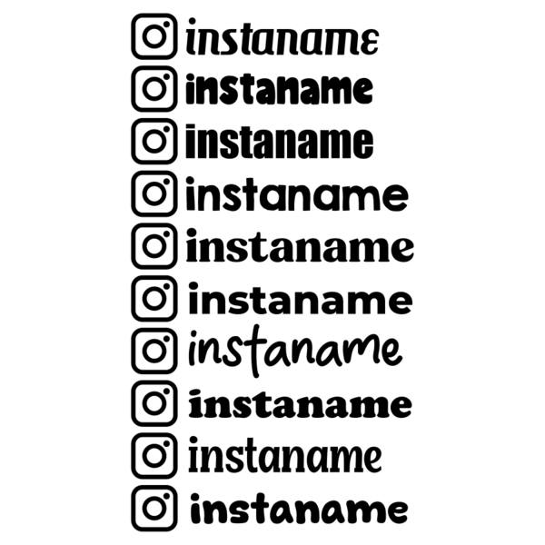 Autocollants: Instagram personnalisé