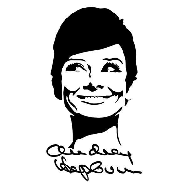 Stickers muraux: Autographe Audrey Hepburn
