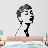 Stickers muraux: Audrey Hepburn Beauté Angélique 2