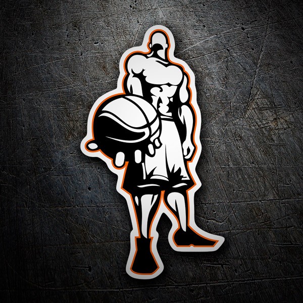 Autocollants: Joueur de basket-ball