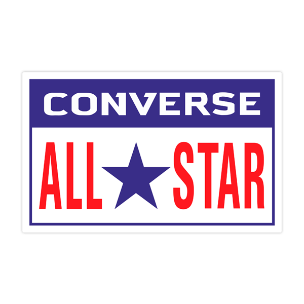 Autocollants: Converse All Star rectangulaire 0