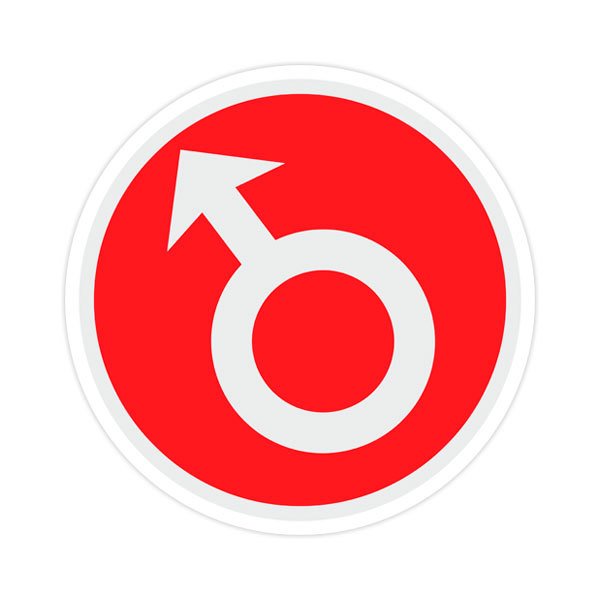 Stickers muraux: Rouge Mâle