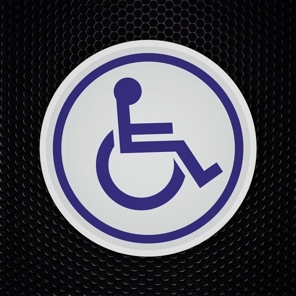 Autocollants: Signe pour les Handicapés