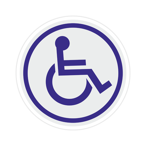 Stickers muraux: Signe pour les Handicapés