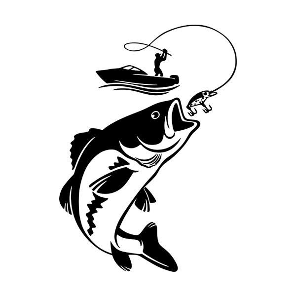 Autocollants: Les Poissons Mordent à l