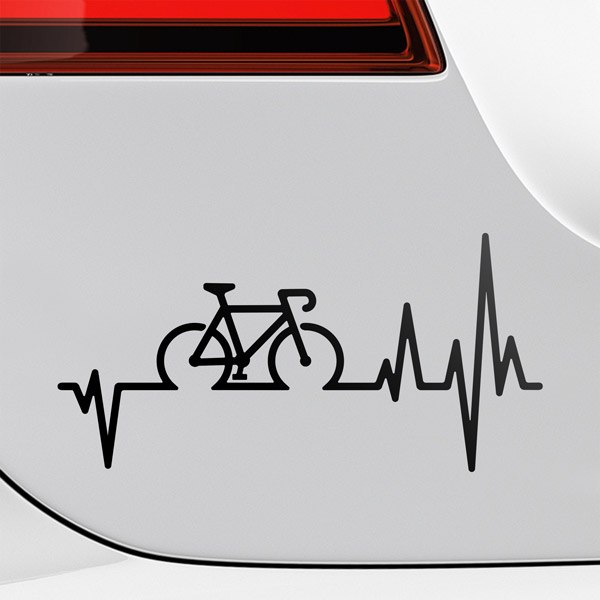 Autocollants: Vélo Cardiogramme 0