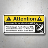 Autocollants: Attention GPS 3