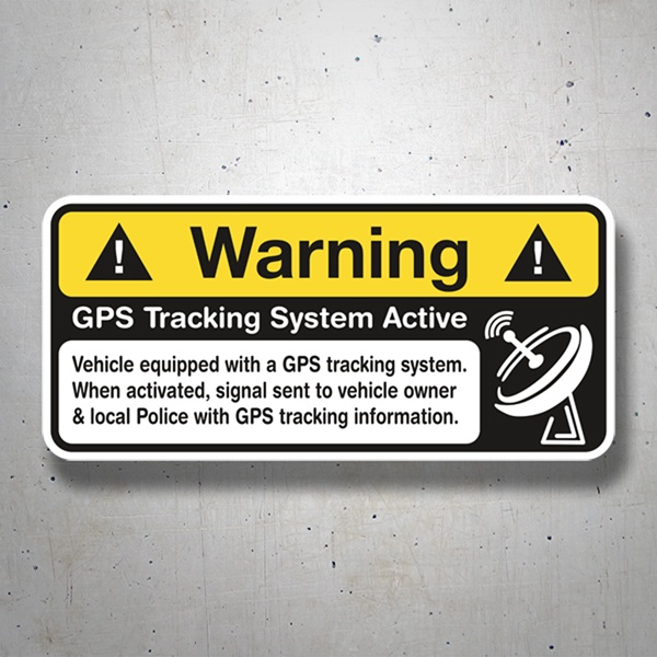 Autocollants: Warning GPS