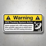 Autocollants: Warning GPS 3