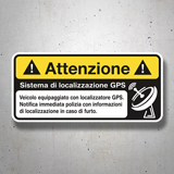 Autocollants: Attenzione GPS 3