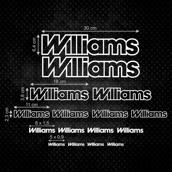 Autocollants: Kit 16X Williams