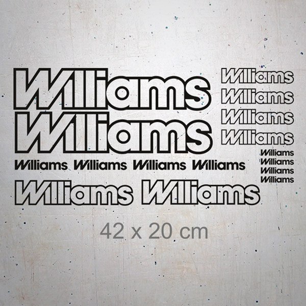 Autocollants: Kit 16X Williams