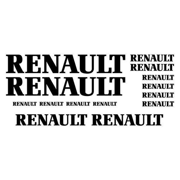 Autocollants: Kit 14X Renault