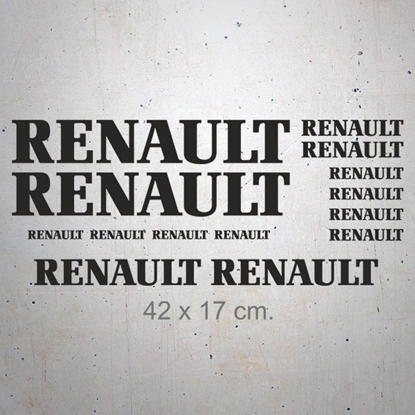 Autocollants: Kit 14X Renault