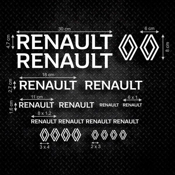 Autocollants: Kit 22X Renault