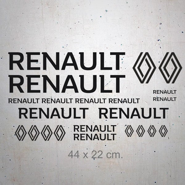 Autocollants: Kit 22X Renault