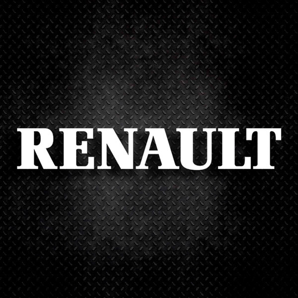 Autocollants: Logo Renault Centre Jaune