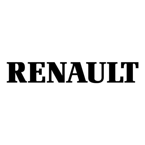 Autocollants: Logo Renault Centre Jaune