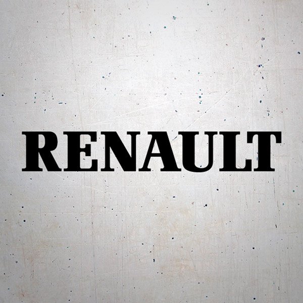 Autocollants: Logo Renault Centre Jaune