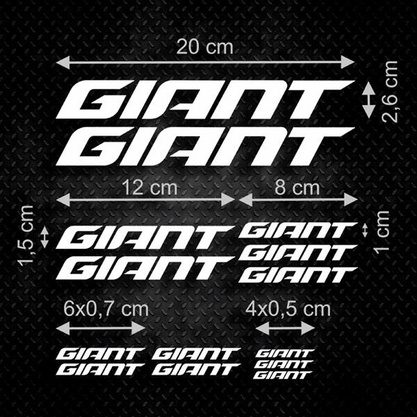 Autocollants: Kit 14X Giant 0