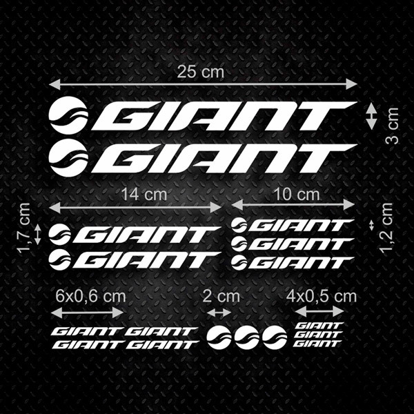 Autocollants: Kit 17X Giant 0