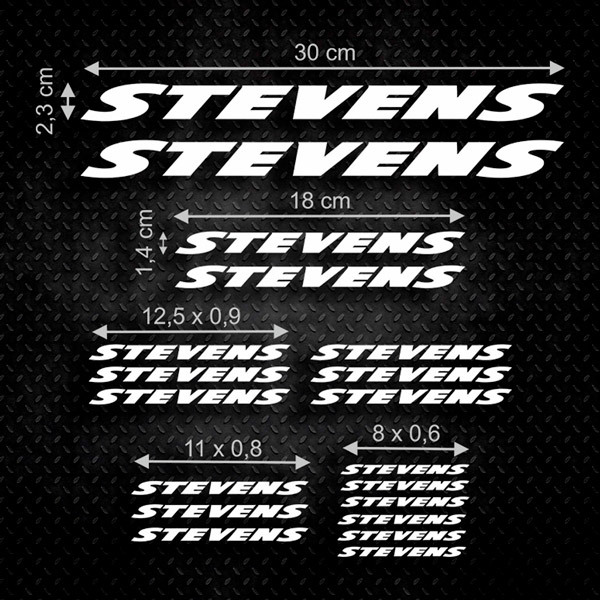 Autocollants: 19X Stevens