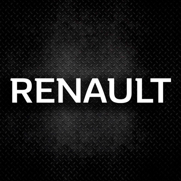 Autocollants: Typographie Renault