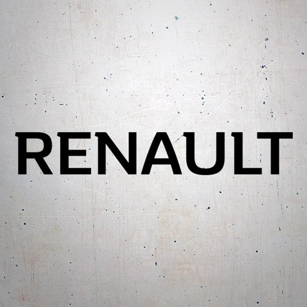 Autocollants: Typographie Renault