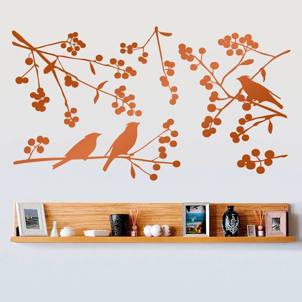 Stickers muraux: Silhouettes d'oiseaux