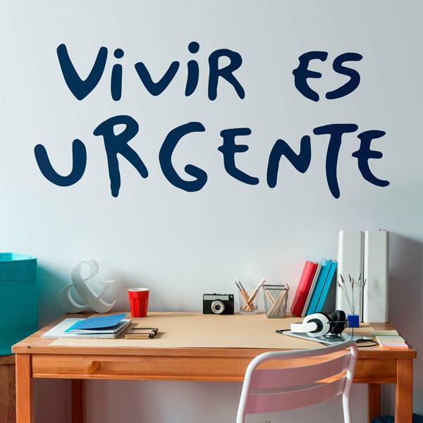 Stickers muraux: Vivre est Urgent 