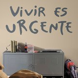 Stickers muraux: Vivre est Urgent  2