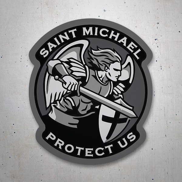 Autocollants: Archange Michael Protect Us