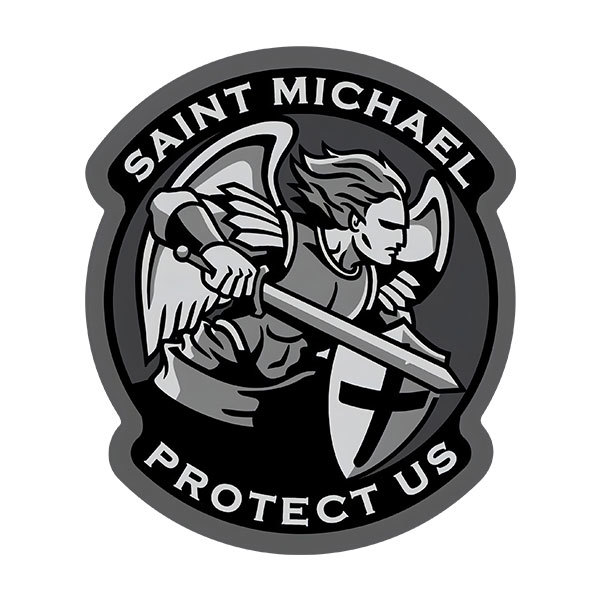 Autocollants: Archange Michael Protect Us