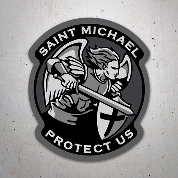 Autocollants: Archange Michael Protect Us