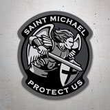 Autocollants: Archange Michael Protect Us 3